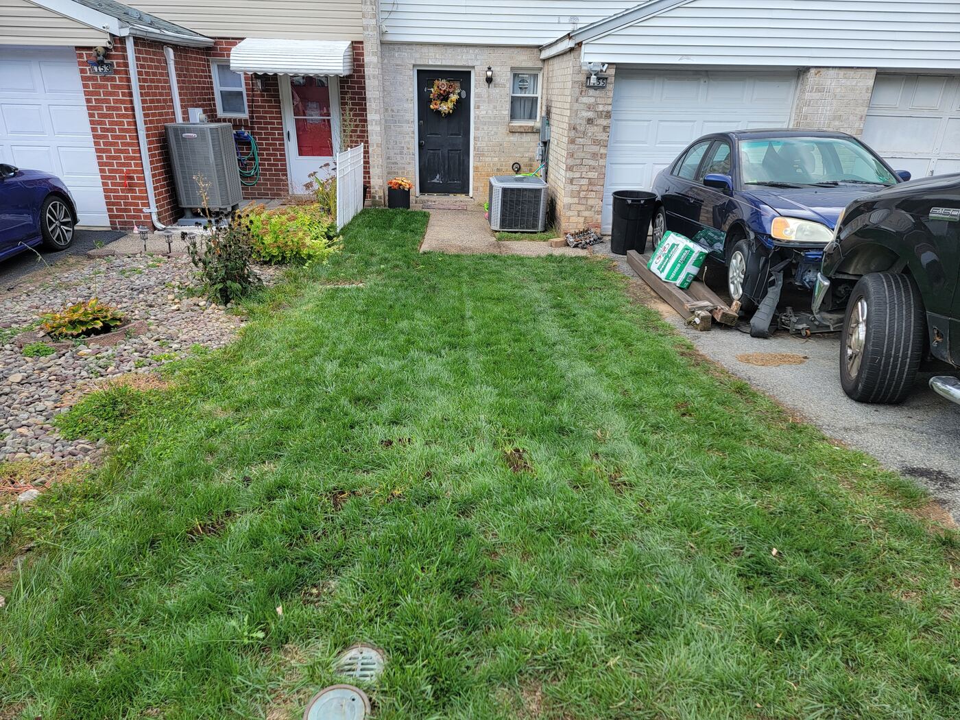 Lush green lawn maintained by Ortiz Lawn Care